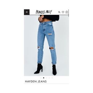 Princess Polly Hayden denim jeans